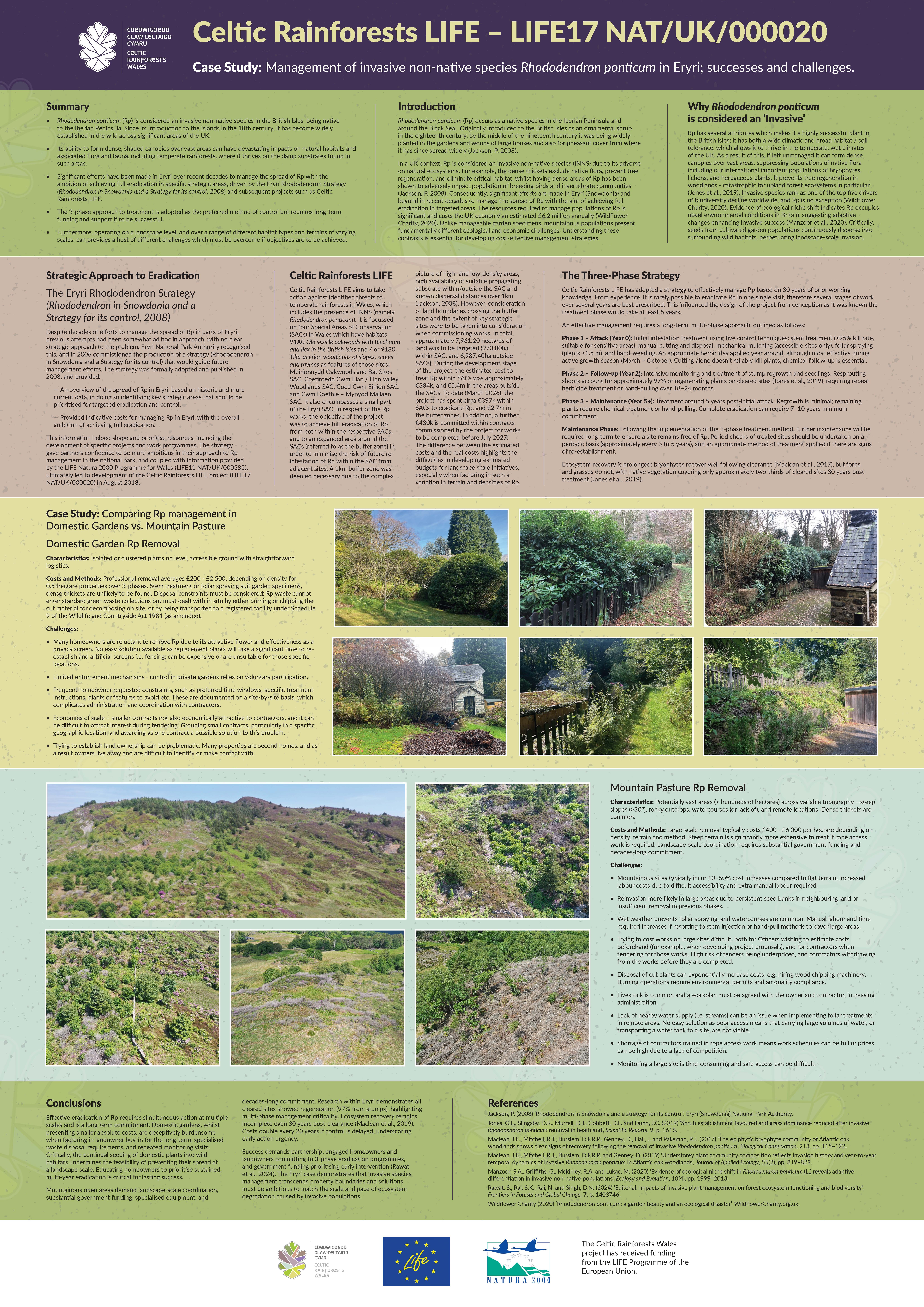 Rhododendron ponticum Case Study Poster