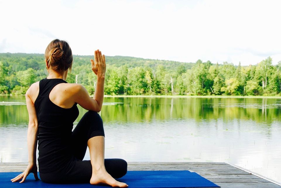 Yoga by a Lake
